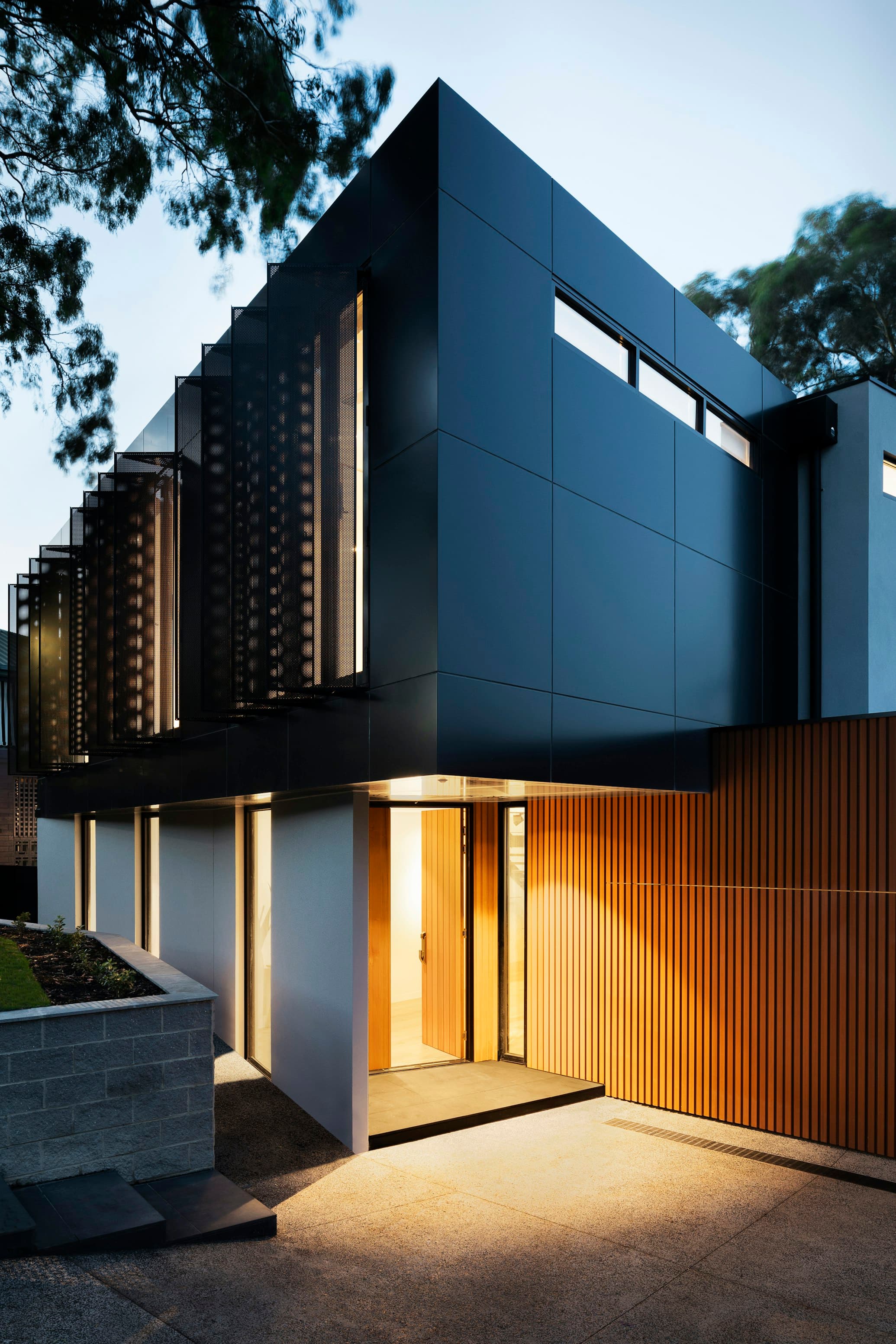 Open-plan residence with new LED lighting